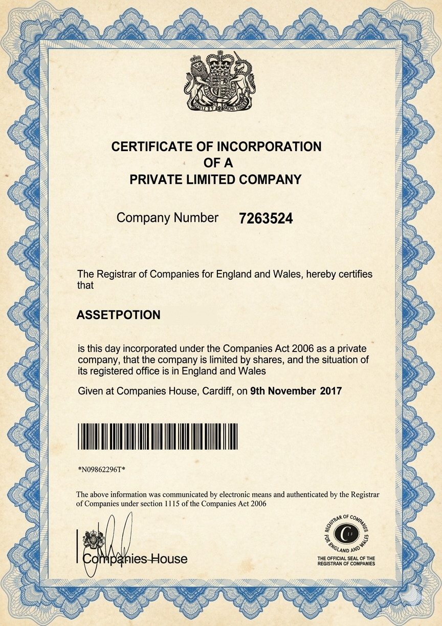 UK Certificate